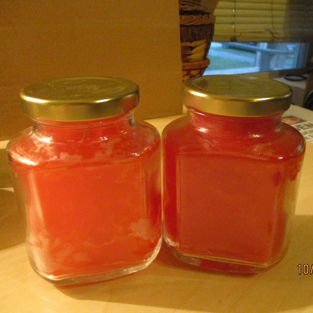🛑🛑 LAST ONE 🛑🛑  Candle Container/Jar Cranberry/Pumpkin